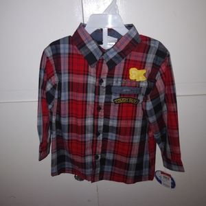 Boys Red Tough Guy Shirt